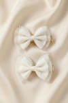 spinki cream dla dziewczynki, eleganckie spinki, akcesoria dla dziewczynki, spinki na specjalne okazje, wysokogatunkowe spinki