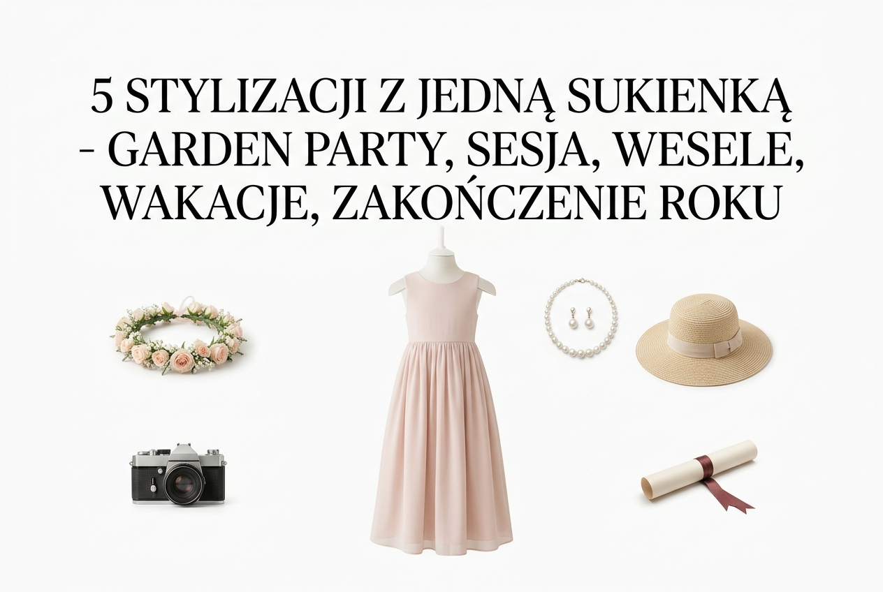 Garden party, sesja zdjęciowa, wakacje — 5 pomysłów na stylizację z długą sukienką!